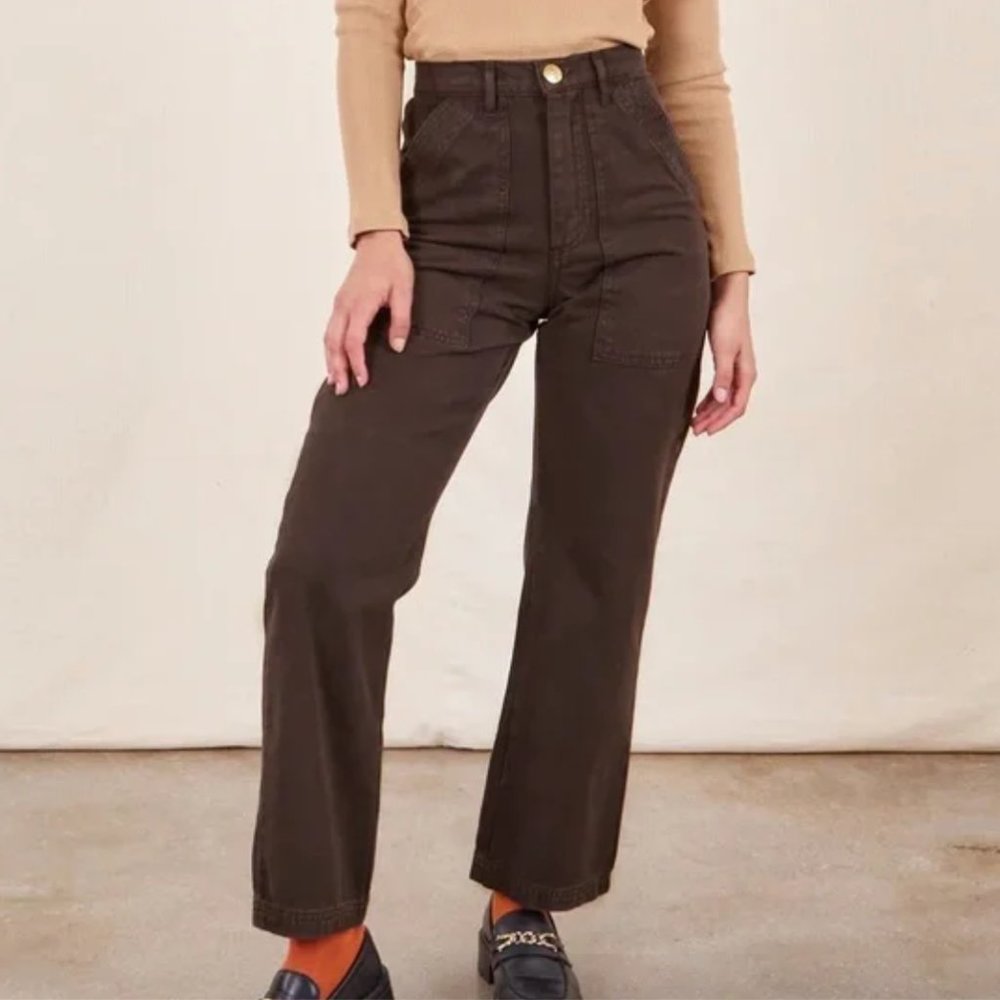 BIG BUD PRESS WORK PANTS - ESPRESSO BROWN Size XS